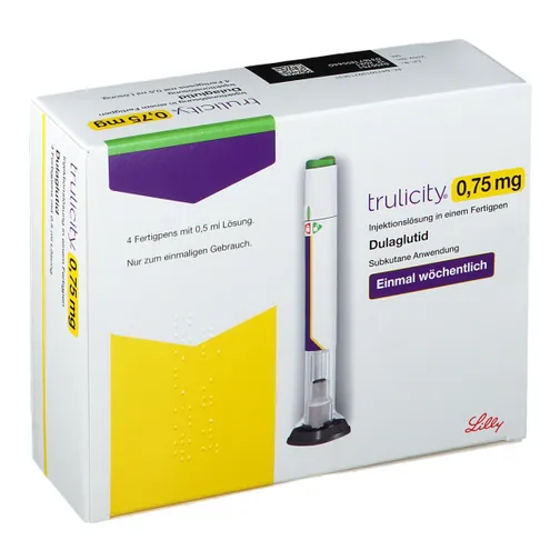 ტრულიციდი Trulicity dulaglutide 0,75 მგ/0.5 მლ საინექციო ხსნარი წინასწარ შევსებული 4 კალამი - Image 2