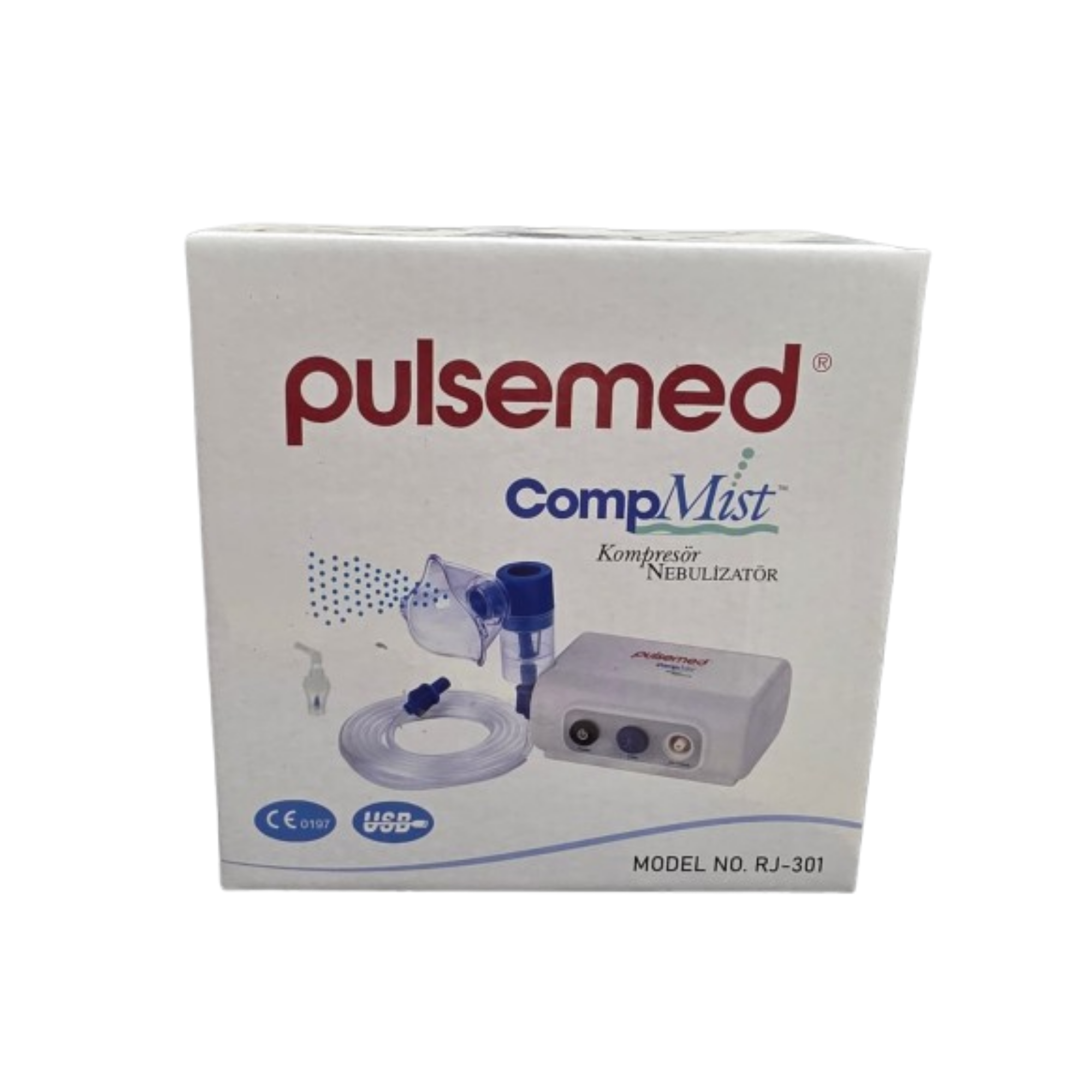 ნებულაიზერი (ინჰალატორი) Pulsemed RJ-301 – საოჯახო კომპრესორული ინჰალატორი